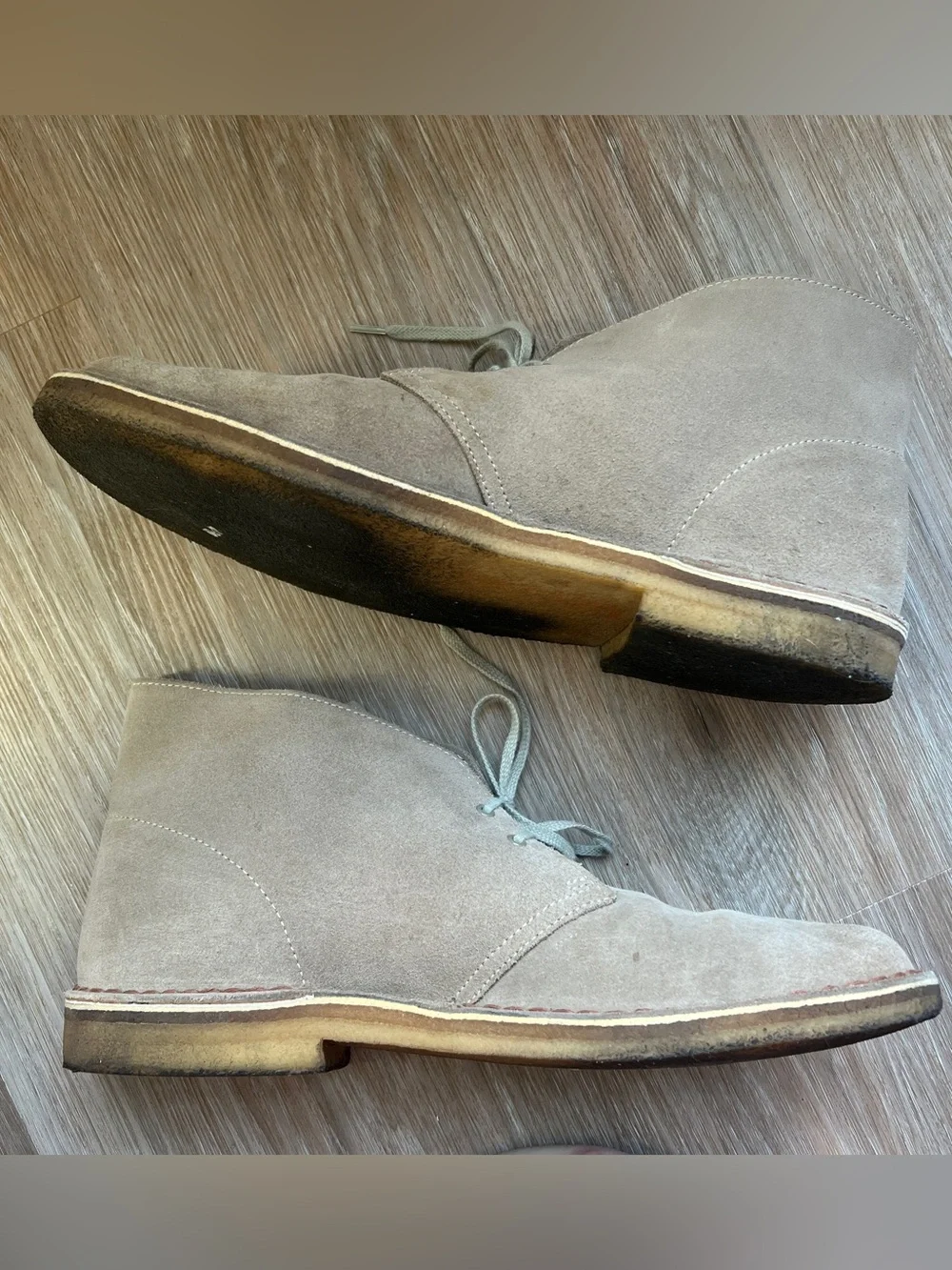 Clarks Originals Desert Boot Suede Taupe Chukka Boots Men’s 13 beige tan shoe